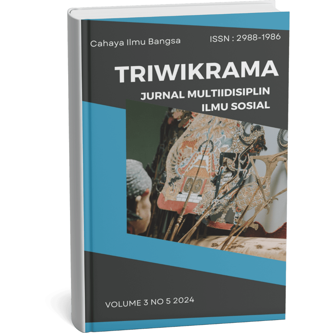 					View Vol. 11 No. 10 (2026): Triwikrama: Jurnal Ilmu Sosial, ISSN 2988-1986
				